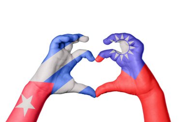 Küba Tayvan Kalbi, El hareketi kalp yapma, Kırpma Yolu