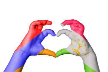 Ermenistan Tacikistan Kalbi, El hareketi kalp yapmak, Kırpma Yolu