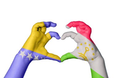 Bosna-Hersek Tacikistan 'ın Kalbi, El hareketi, kalp yapma, Kırpma Yolu