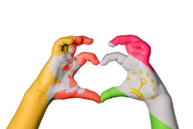 Bhutan Tacikistan Kalbi, El hareketi kalp yapma, Kırpma Yolu