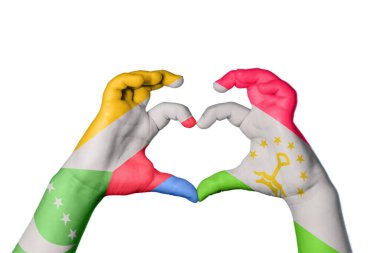 Komoros Tacikistan Kalbi, El hareketi kalp yapma, Kırpma Yolu