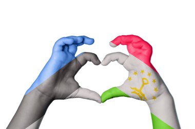 Estonya Tacikistan Kalbi, El hareketi kalp yapma, Kırpma Yolu