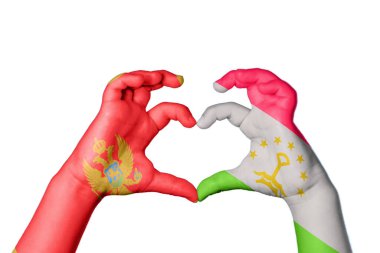 Karadağ Tacikistan Kalbi, El hareketi, kalp yapma, Kırpma Yolu