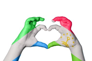 Sierra Leone Tacikistan Kalbi, El hareketi kalp yapma, Kırpma Yolu