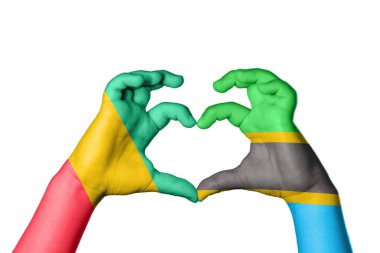 Gine Tanzanya Kalbi, El hareketi kalp yapma, Kırpma Yolu