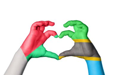 Madagaskar Tanzanya Kalbi, El hareketi kalp yapma, Kırpma Yolu