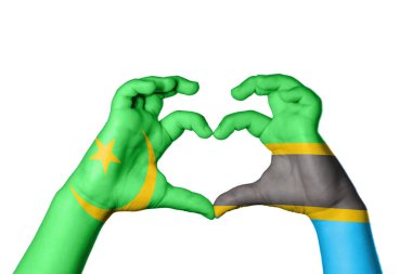 Moritanya Tanzanya Kalbi, El hareketi kalp yapma, Kırpma Yolu