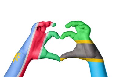 Namibya Tanzanya Kalbi, El hareketi kalp yapma, Kırpma Yolu