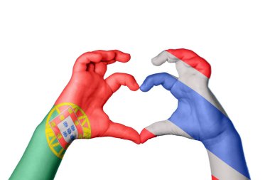 Portekiz Tayland kalbi, el hareketi kalp yapma, kırpma yolu