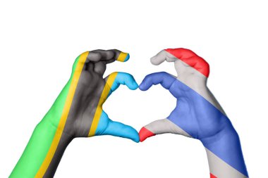 Tanzanya Tayland kalbi, el hareketi kalp yapma, kırpma yolu