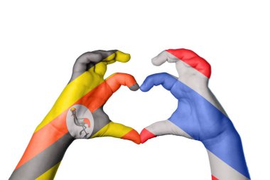 Uganda Tayland kalbi, el hareketi kalp yapma, kırpma yolu