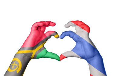 Vanuatu Tayland kalbi, el hareketi kalp yapma, kırpma yolu