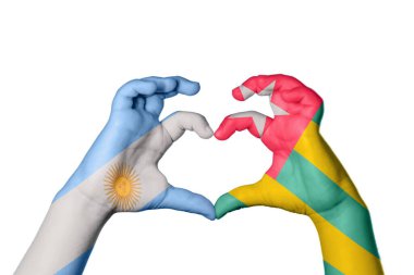 Arjantin Togo Kalbi, El hareketi kalp yapma, Kırpma Yolu