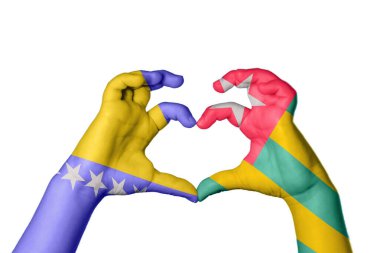 Bosna-Hersek Togo Kalbi, El hareketi, kalp yapma, Kırpma Yolu