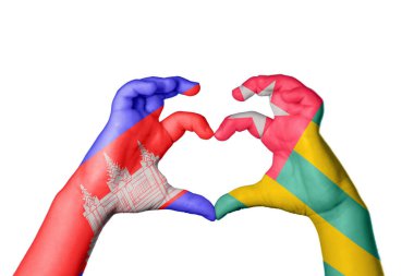 Kamboçya Togo Kalbi, El hareketi kalp yapmak, Kırpma Yolu