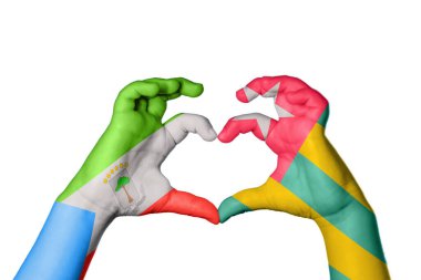 Ekvator Ginesi Togo Kalbi, El hareketi kalp yapma, Kırpma Yolu