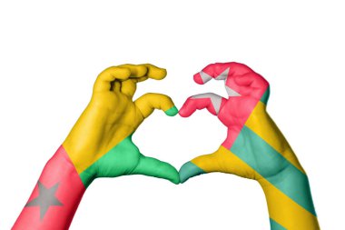 Gine Bissau Togo Heart, El hareketi kalp yapmak, Kırpma Yolu