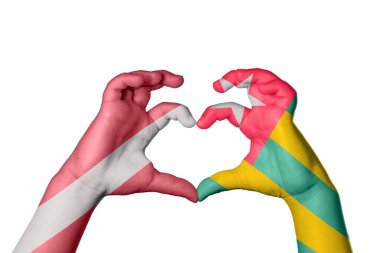 Letonya Togo Kalbi, El hareketi kalp yapma, Kırpma Yolu