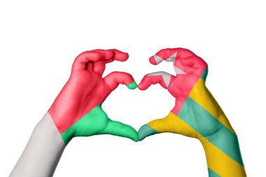 Madagaskar Togo Heart, El hareketi kalp yapmak, Kırpma Yolu