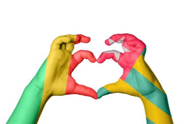 Kongo Cumhuriyeti Togo Heart, El hareketi kalp yapmak, Kırpma Yolu