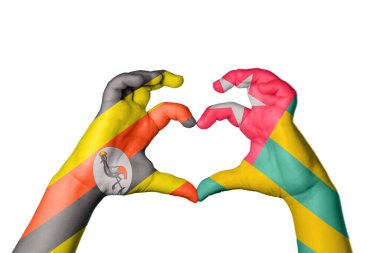 Uganda Togo Heart, El hareketi kalp yapmak, Kırpma Yolu