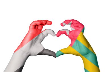 Yemen Togo Heart, El hareketi kalp yapmak, Kırpma Yolu