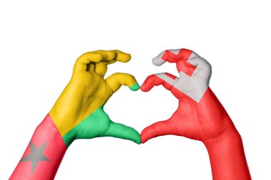 Gine Bissau Tonga Kalbi, El hareketi kalp yapma, Kırpma Yolu