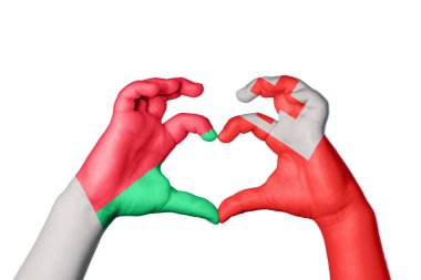 Madagaskar Tonga Kalbi, El hareketi kalp yapmak, Kırpma Yolu