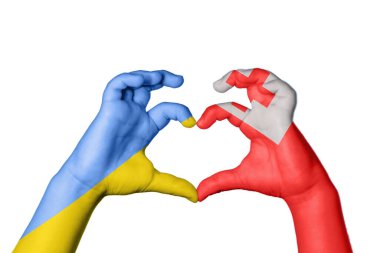 Ukrayna Tonga Kalbi, El hareketi kalp yapma, Kırpma Yolu