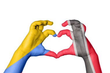 Kolombiya Trinidad ve Tobago Heart, El hareketi kalp yapma, Kırpma Yolu