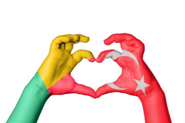 Benin Türkiye Kalbi, El hareketi kalp yapma, Kırpma Yolu