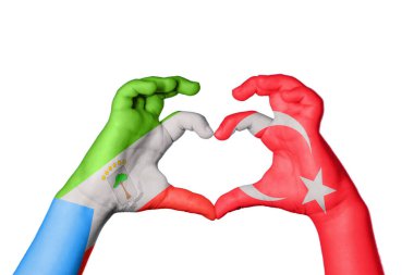 Ekvator Ginesi Hindi Kalbi, El hareketi kalp yapma, Kırpma Yolu