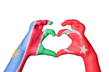 Namibya Hindi Kalbi, El hareketi kalp yapma, Kırpma Yolu