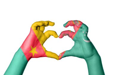 Kamerun Türkmenistan Kalbi, El hareketi kalp yapma, Kırpma Yolu