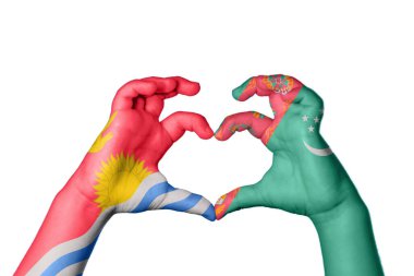 Kiribati Türkmenistan Kalbi, El hareketi kalp yapma, Kırpma Yolu