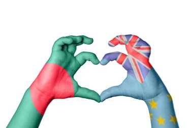 Bangladeş Tuvalu Kalbi, El hareketi kalp yapma, Kırpma Yolu