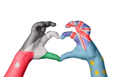 Jordan Tuvalu Heart, El hareketi kalp yapma, Kırpma Yolu