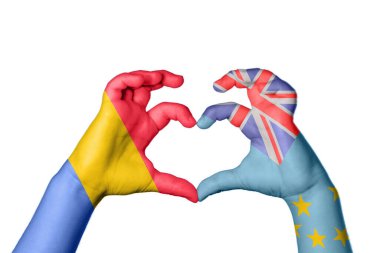 Romanya Tuvalu Kalbi, El hareketi, kalp yapma, Kırpma Yolu