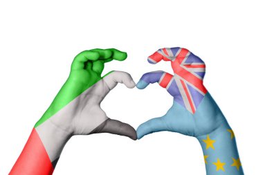 Birleşik Arap Emirlikleri Tuvalu Kalbi, El hareketi kalp yapma, Kırpma Yolu