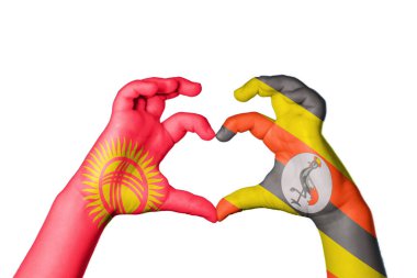 Kırgızistan Uganda Kalbi, El hareketi kalp yapma, Kırpma Yolu