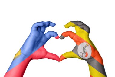 Lihtenştayn Uganda Kalbi, El hareketi kalp yapma, Kırpma Yolu