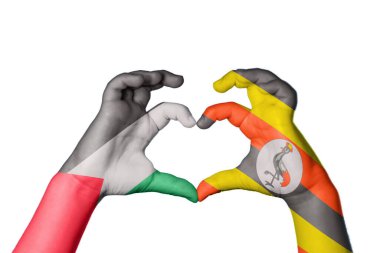 Filistin Uganda Kalbi, El hareketi kalp yapma, Kırpma Yolu