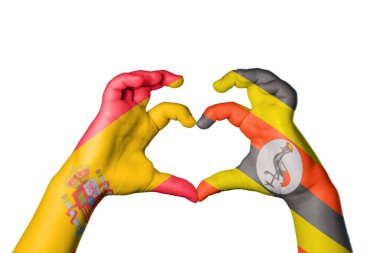 İspanya Uganda Kalbi, El hareketi kalp yapma, Kırpma Yolu