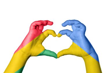 Bolivya Ukrayna Kalbi, El hareketi kalp yapma, Kırpma Yolu