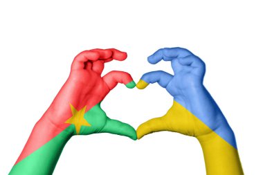 Burkina Faso Ukrayna Kalbi, El hareketi kalp yapma, Kırpma Yolu