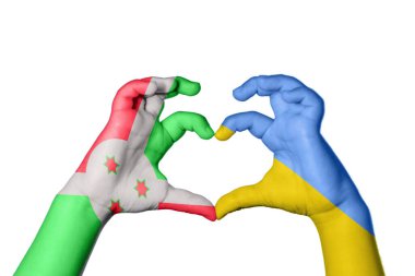 Burundi Ukrayna Kalbi, El hareketi kalp yapma, Kırpma Yolu