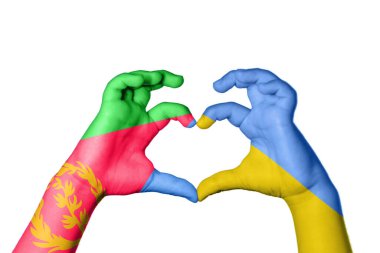 Eritre Ukrayna Kalbi, El hareketi kalp yapma, Kırpma Yolu