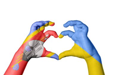 Eswatini Ukrayna Kalbi, El hareketi kalp yapma, Kırpma Yolu