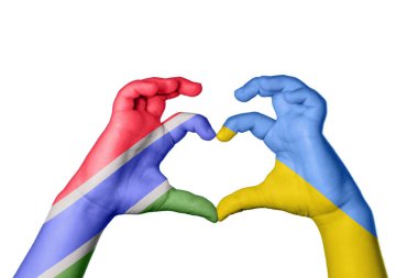 Gambiya Ukrayna Kalbi, El hareketi kalp yapma, Kırpma Yolu