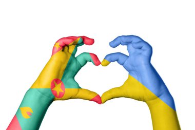 Grenada Ukrayna Kalbi, El hareketi kalp yapma, Kırpma Yolu